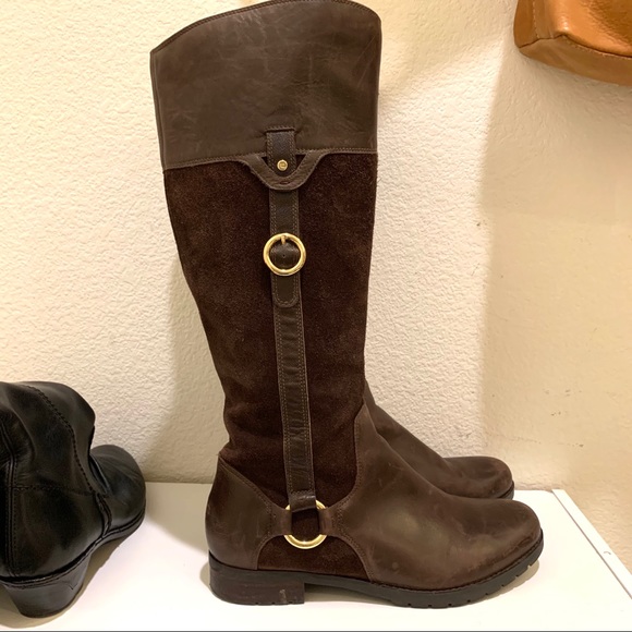 black patent gogo boots